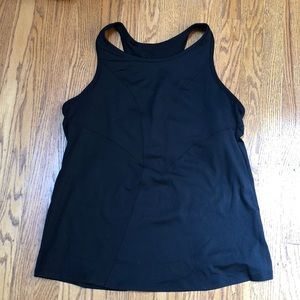 Athleta black racer back tank